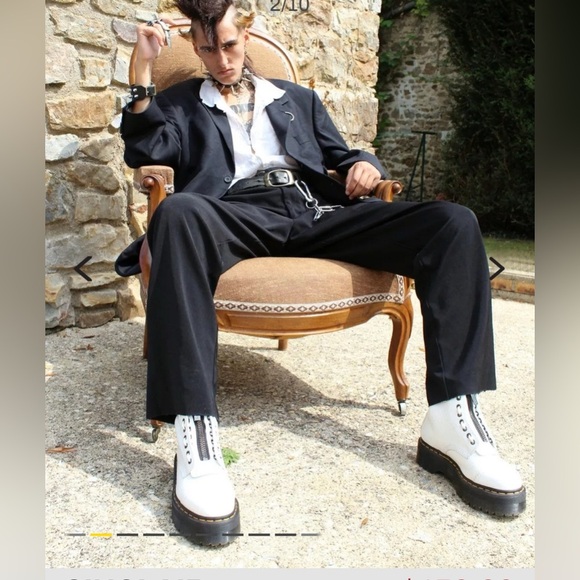 Brand NEW Dr. Martens SINCLAIR MILLED NAPPA LEATHER PLATFORM BOOTS Size 7 Women - Picture 16 of 16